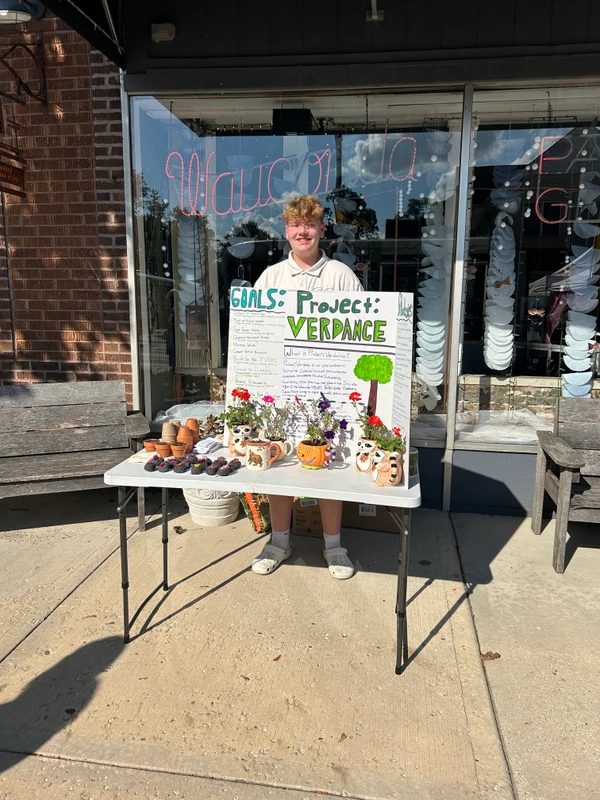 Michael at the farmers market